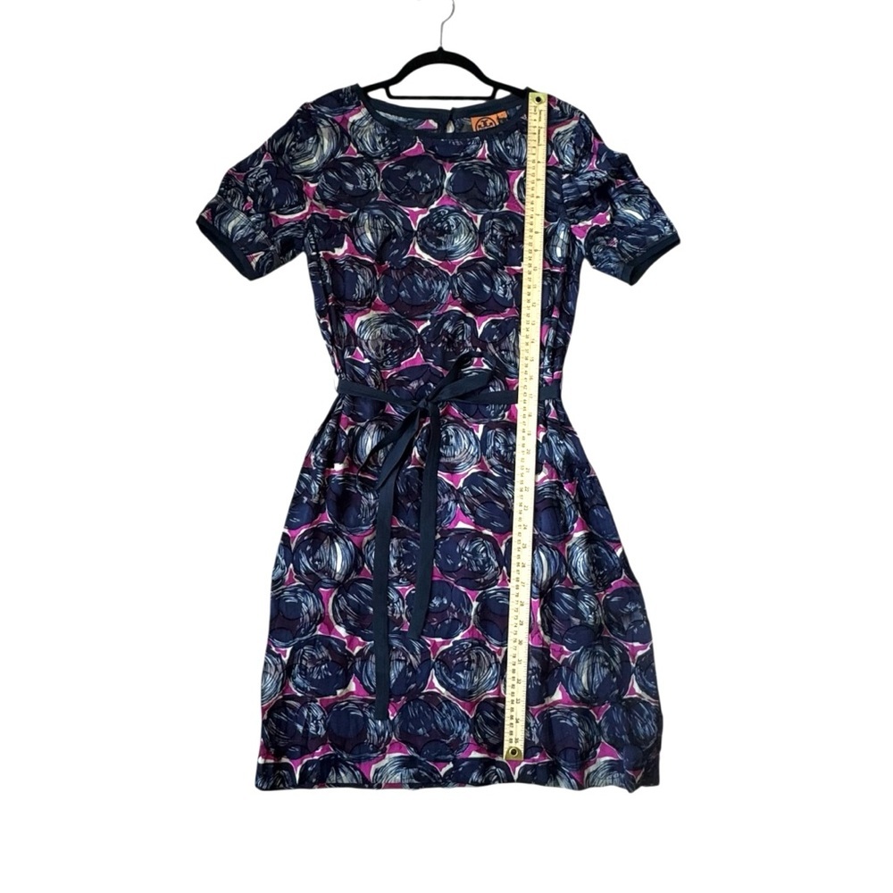 Tory Burch Silk Summer Dress Belted | Women’s Size 8 - Picture 10 of 16